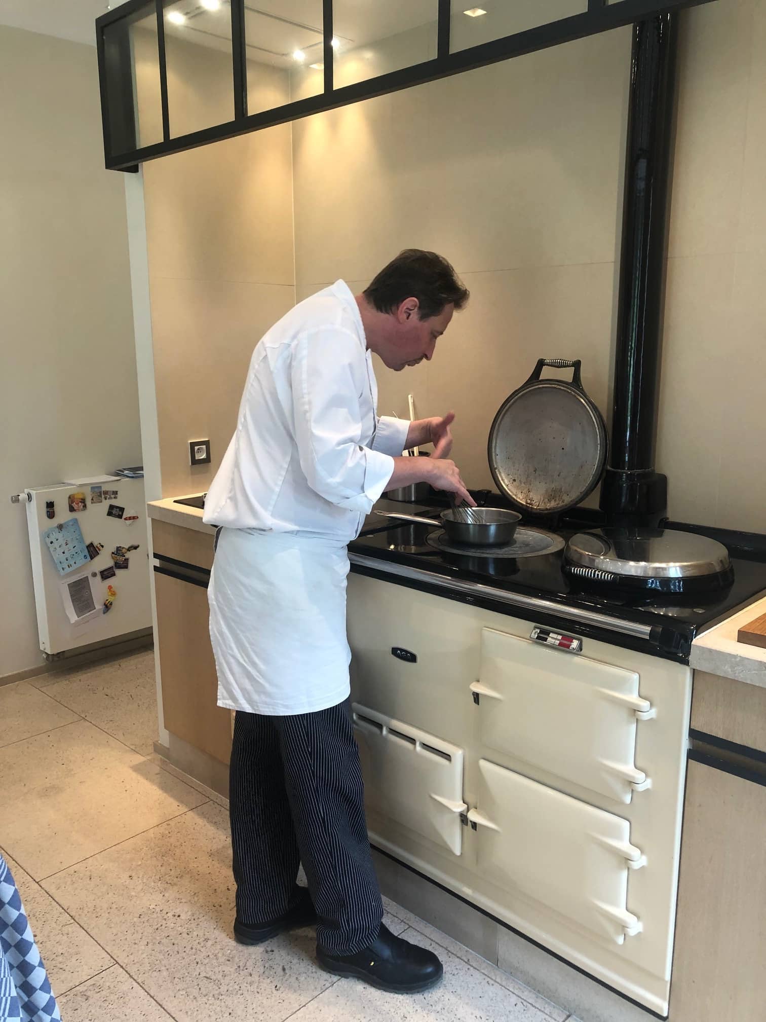 Marc Pâquet aan het fornuis