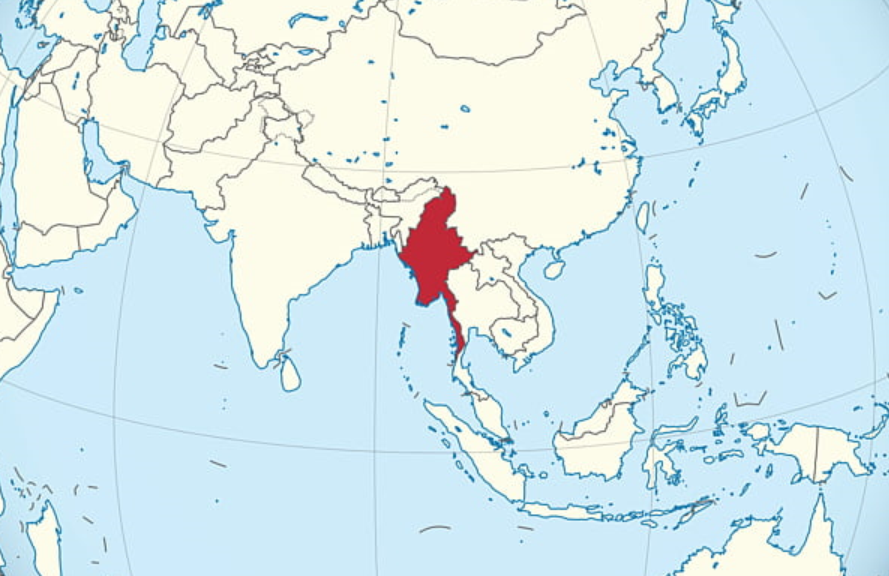 Priority Investment Sectors Myanmar Nieuwsbericht Agroberichten   Myanmar Map 