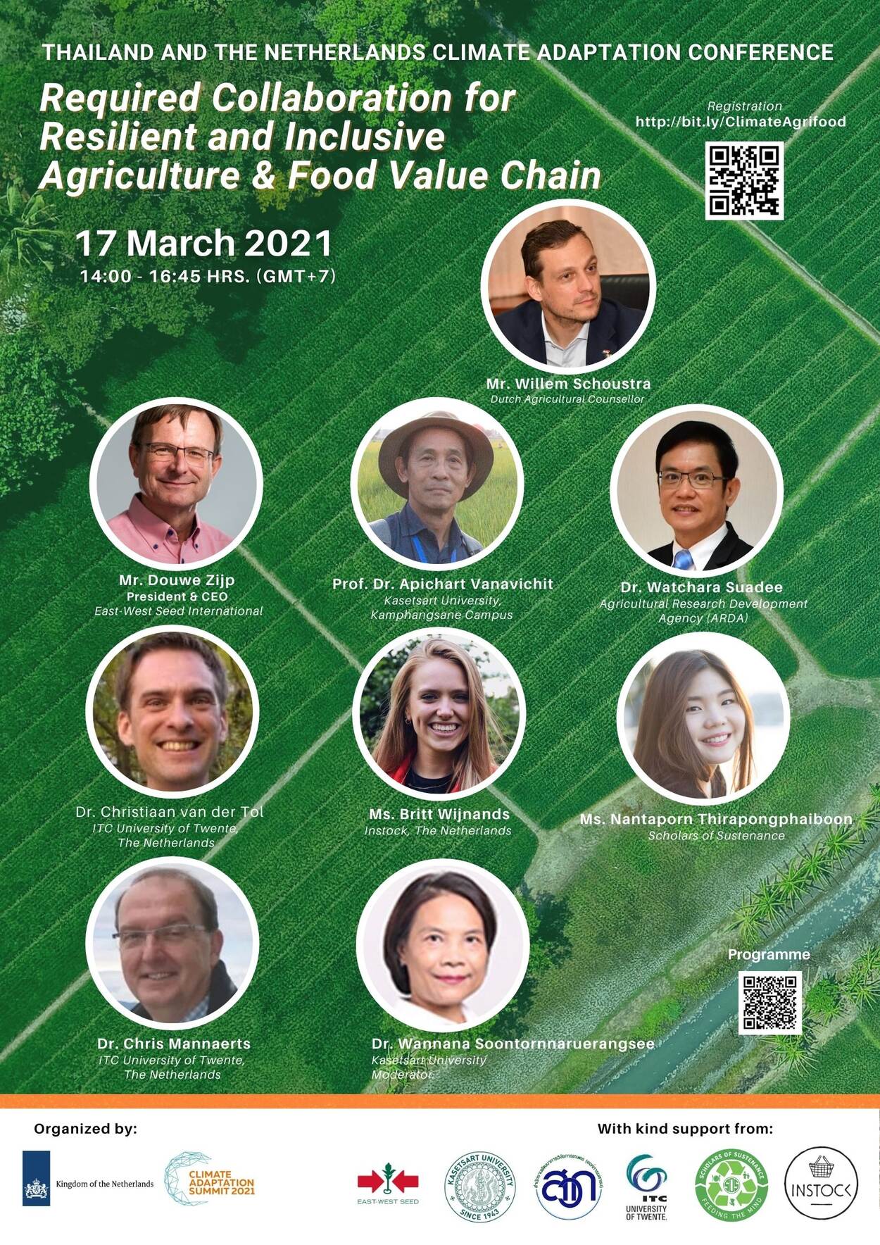 Invitation for Thai Dutch Climate Adaptation Conference 2021 Agri