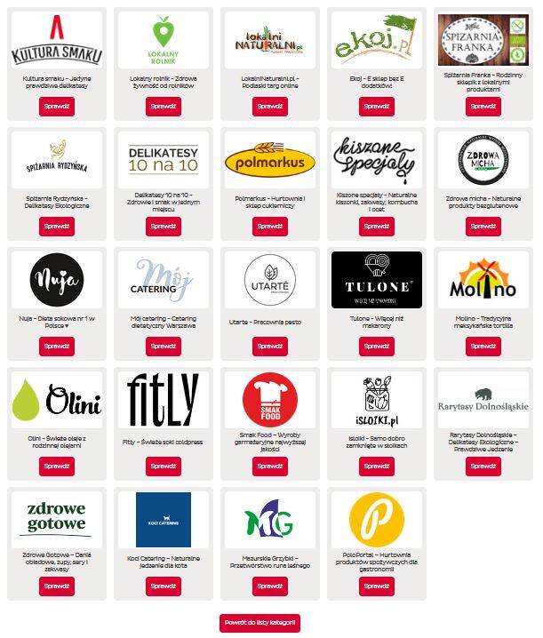 logos of companies producing fresh and local food