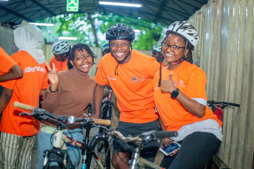 King's Day Reception Dar es Salaam - Dar team at cycling event