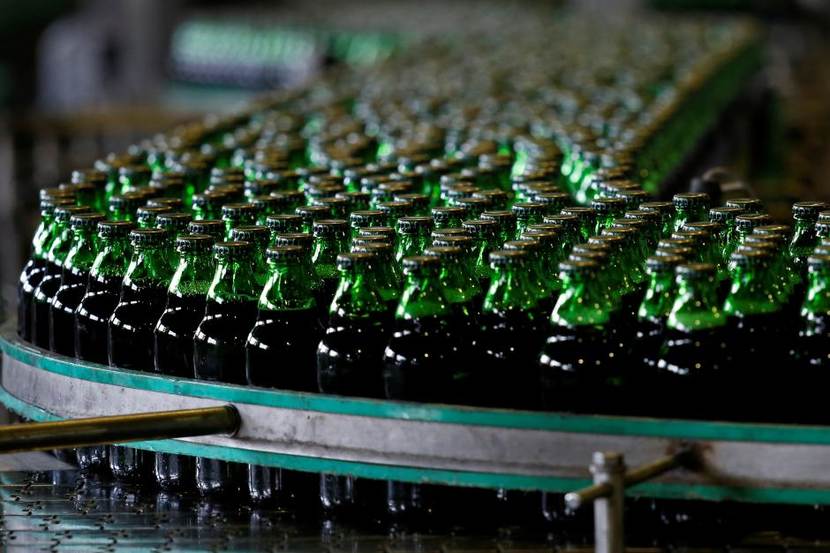 Saigon beer bottles