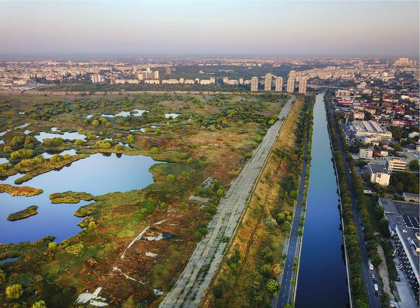 Birds eye view of Vacaresti Natural Park