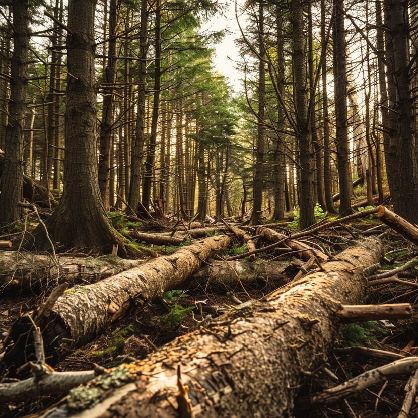 Forest Fallen Trees