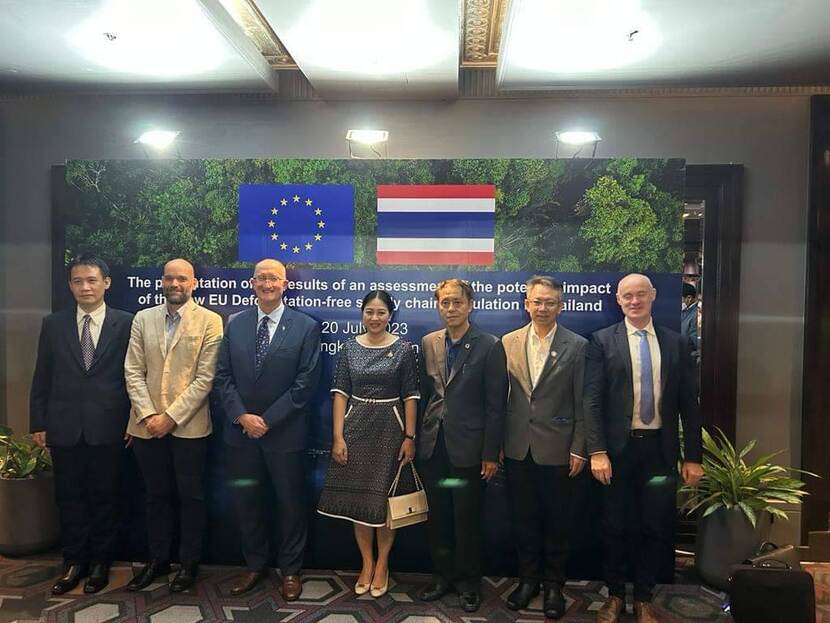 r Weeraphart Khunrattanasiri  (far left) guest speaker at a seminar on EUDR